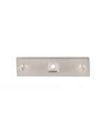 Brushed Satin Nickel 3" [76.20MM] Backplate for Knob, Channing by Top Knobs - TK741BSN