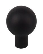 Flat Black 7/8" [22.00MM] Knob by Top Knobs - TK760BLK